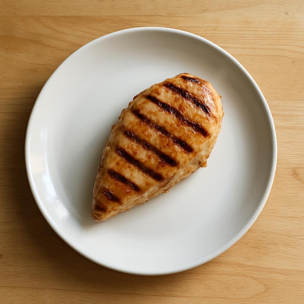 Grilled chicken breast on a plate